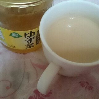 柚子茶入りのミルクティー